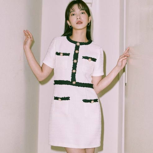 안젤로비안코 Peony Tweed Dress 원피스