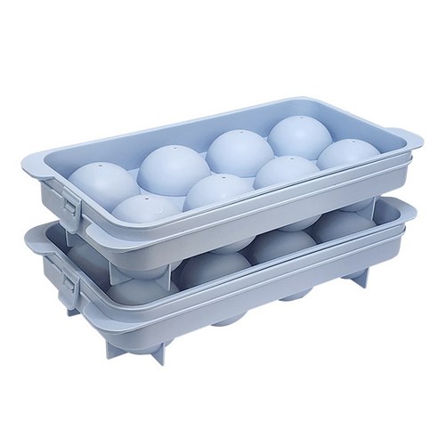 리빙선데이 빅 락 아이스볼 얼음 트레이, 2개