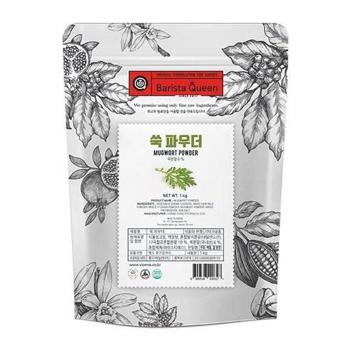 바리스타퀸 쑥 파우더, 1kg, 1개입, 1개