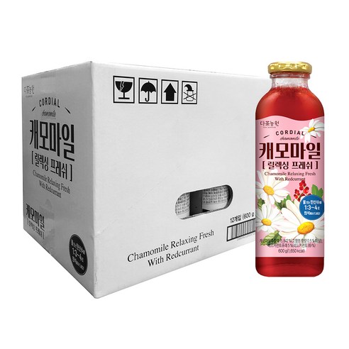 다농원 캐모마일 릴렉싱 프레쉬, 600g, 12개