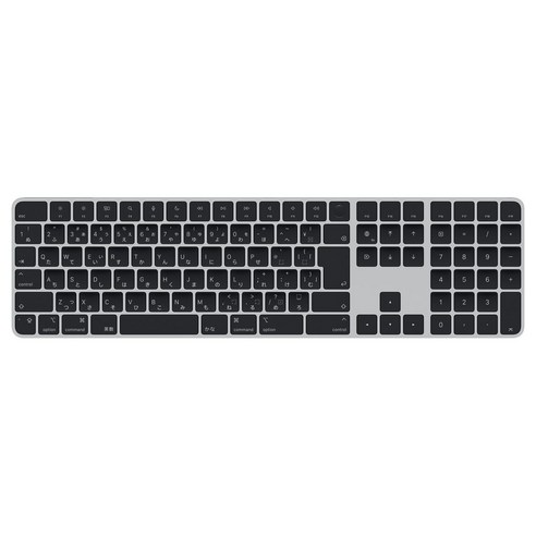 Apple Silicon 장착 Mac용 Magic Keyboard Touch ID 탑재, 일본어, 블랙, 숫자패드 포함, 일반형