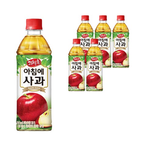 과일촌 아침에 사과, 500ml, 6개