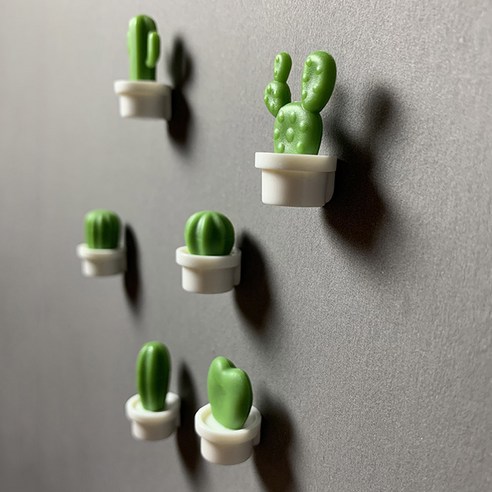 집안을 선인장 분위기로 채워주는 원이네 선인장 미니어처 자석 세트