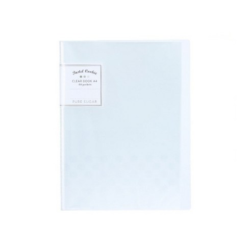 데이코쿠 A4 클리어파일 40p, 화이트, 1개