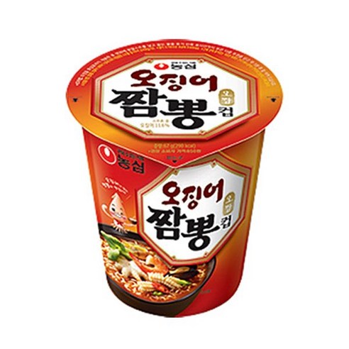 농심 오징어짬뽕 소컵 67g, 6개