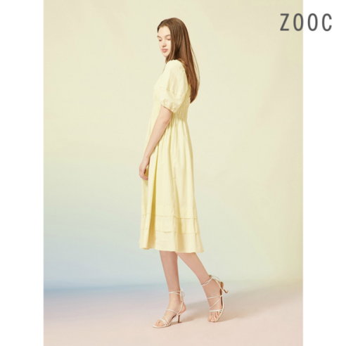 [ZOOC] 볼륨 스모킹 원피스 YE_Z232MSE016