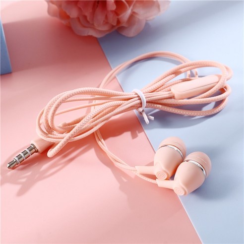 DFMEI 이어셋 케이스 핸드폰 안드로이드 IOS 공용 맥 음성 통화 기구, 핑크색