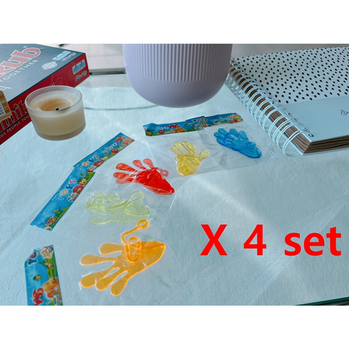 당군 손바닥 찐득이 장난감 5종 세트, 4세트, 30g, 5컬러
