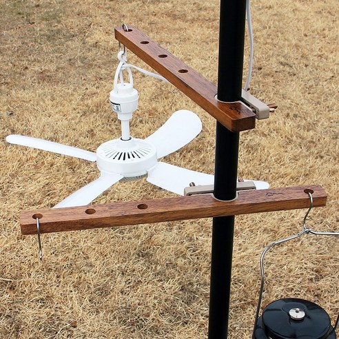 자연의 숨결을 담은 감성 캠핑의 시작, 멀바우 원목 폴대 행거