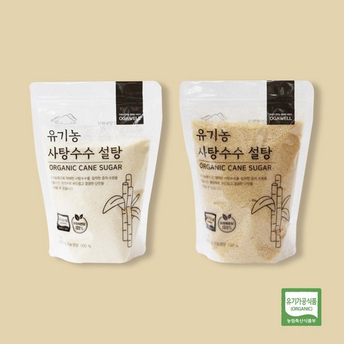 유기농 비정제원당 사탕수수 설탕, 갈색설탕, 1개, 1kg 빠넬라