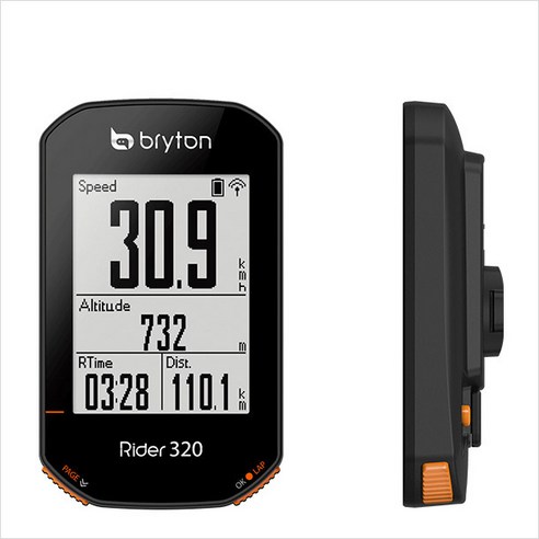 브라이튼 라이더 320E (본체) 자전거 GPS 속도계, 1개, 혼합색상