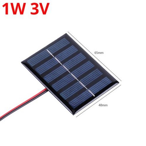 3W 전지 35V 태양광용 태양 충전기 배터리 배터리 패널 전지 5V 태양 휴대폰 휴대용 37V, 1개, 4) 0.6W 3V