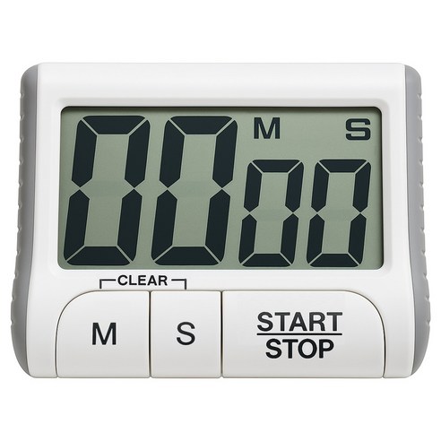 램스혼 타이머 주방 쿠킹 제빵 요리 TIMER, 1개, 화이트(DT-100)