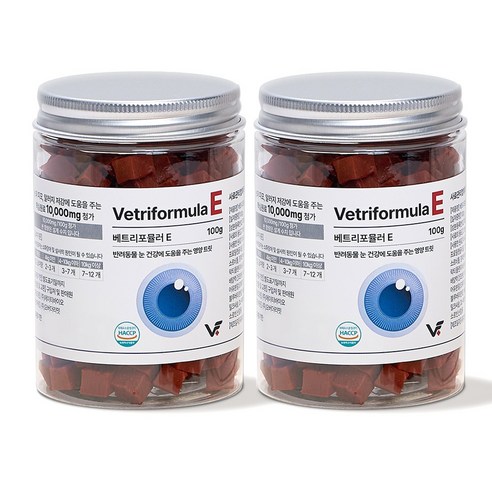 베트리포뮬러 반려동물 종합유산균영양제 관절 피부 면역 오메가3, 100g, 2개, E 눈영양제 루테인