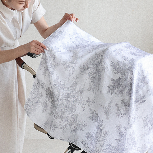 사르르 녹아드는 시원함, 사가 가브리엘 인견 블랭킷으로 아기에게 여름날의 천국을 선물하세요 사가블랭킷