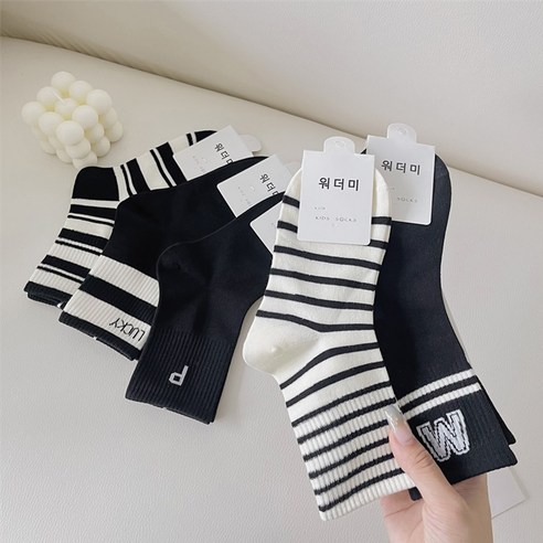 워더미 사계절 중목 양말, 우리 아이 발 건강과 스타일을 한 번에!