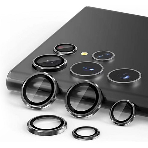 Dr 개별 렌즈형 강화유리 휴대폰 카메라 보호필름 세트 블랙