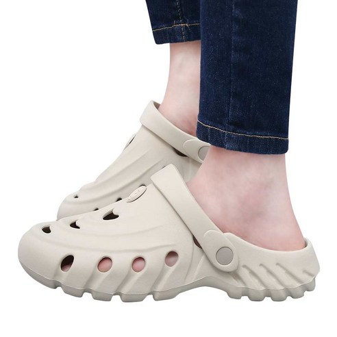 에코로바 남성 여성 젤리 슬리퍼 샌들 EVA 아쿠아슈즈 여름 물놀이 신발 카비에공삼