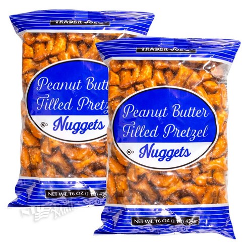 [1+1]트레이더조 피넛 버터 필드 프레첼 너겟 454g TRADER JOE'S PEANUT BUTTER FILLED PRETZEL NUGGETS