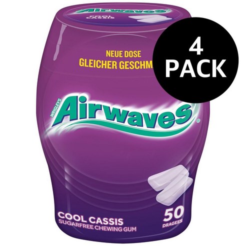 에어웨이브스 쿨 카시스 Airwaves Cool Cassis, 4개, 70g