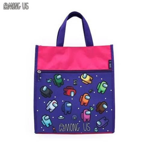 귀여움과 실용성을 갖춘 핑크빛 어몽어스 신발주머니