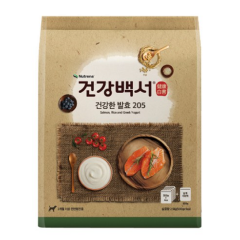 건강백서 전연령용 건강한 발효 205 건식사료, 가수분해 연어, 2.5kg, 1개