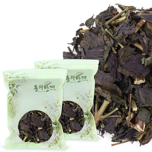동의한재 국산 햇 자소엽 차즈기 차조기 잎 300g+300g, 1개