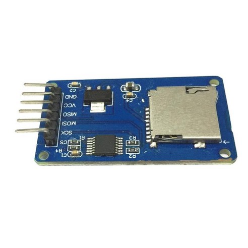 SPI 인터페이스용 마이크로 SD 카드 미니 TF 카드 어댑터 리더 모듈, 블루, 42x24x12mm, 설명
