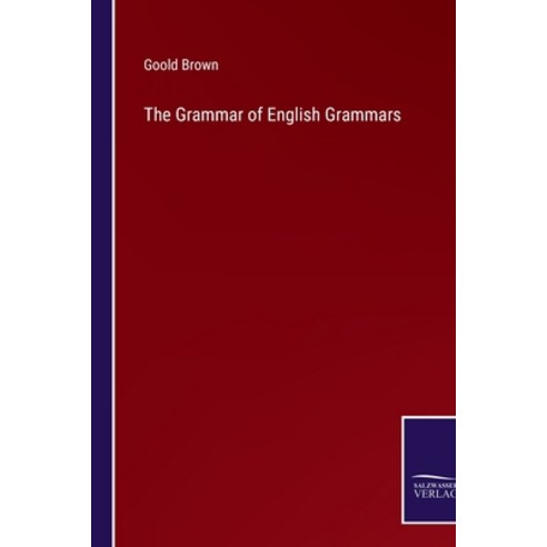 (영문도서) The Grammar of English Grammars Paperback, Outlook, 9783375149796