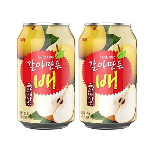 해태음료 갈아만든 배, 340ml, 48개