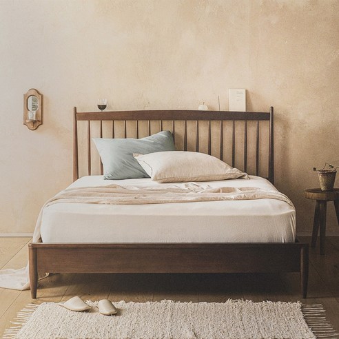 원목의 숨결로 완성하는 편안하고 아름다운 숙면 공간, 누어 리케 침대 프레임