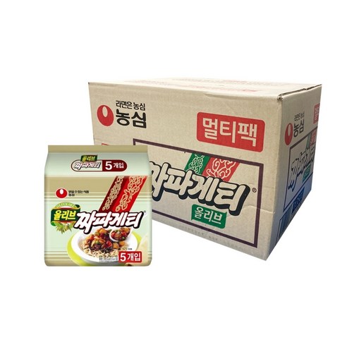 [시선] 짜파게티140g(5개입) x 8번들(1박스), 40개