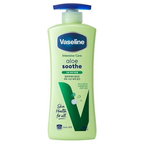 바세린 인텐시브 케어 알로에 수드 바디로션, 400ml, 1개
