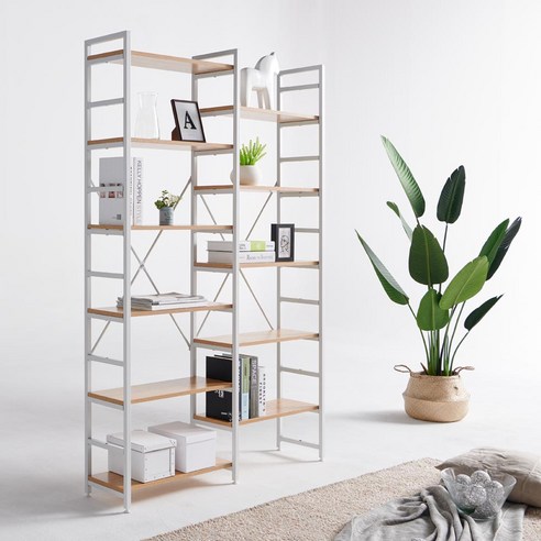 모던한 감각의 실용적인 철재 책장