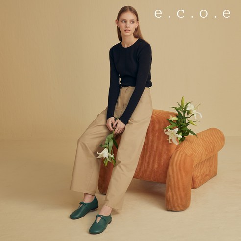 윤리적이고 지속 가능하며 세련된 에코에 말랑이 천연 고트 가죽 슈즈