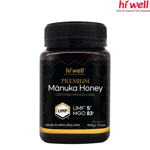 하이웰 마누카 꿀 UMF5 500g 2팩 – 뉴질랜드 마누카꿀 hiwell manuka, 50회분