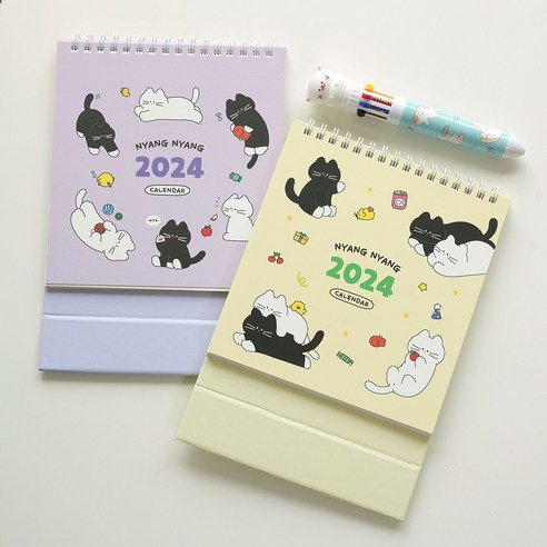 귀여운 고양이와 함께하는 탁상 캘린더