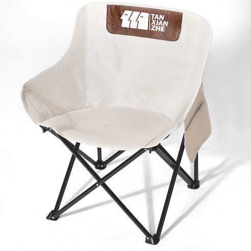 탄씨엔쯔 탄스트라이더 TXZ-CAB3029 휴대용 스틸체어 폴딩캠핑의자+보관가방 세트, 화이트, 1개