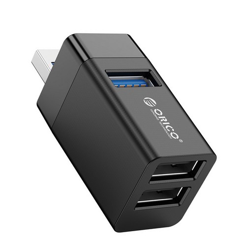 YSSHOP 3 포트 USB 3.0 허브 확장기 데이터 포트 충전기 분배기 어댑터 범용 5V, 검정, 55x25x20mm, ABS 플라스틱