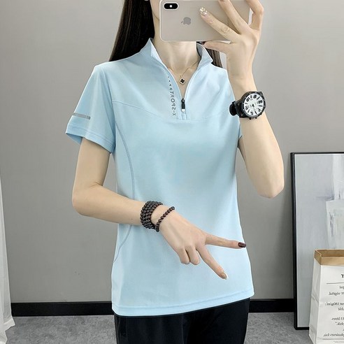 여름을 시원하게, 스타일은 슬림하게: 여성용 쿨 반팔 티셔츠 QXX 리뷰 등산반팔티셔츠