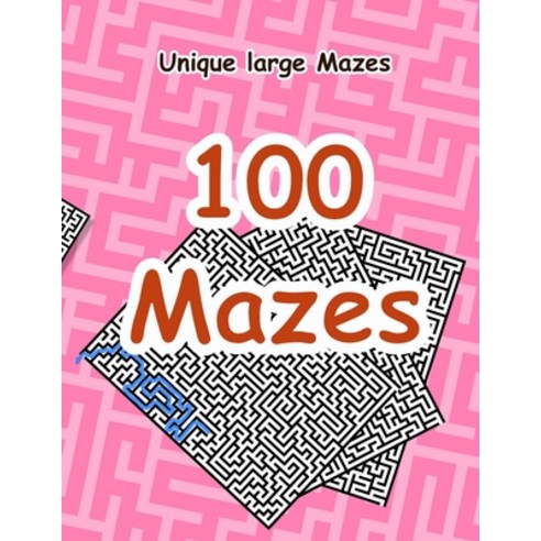 (영문도서) 100 Brain Teaser Maze Puzzle Activity Book for Kids and Adults - Book 2: 100 Mazes Challenge Paperback, Independently Published, English, 9798394764158