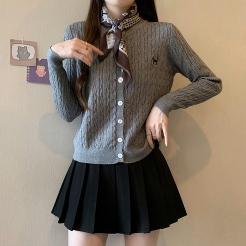 봄과 가을에 완벽한 동반자: Luna Grace 여성용 데일리 니트 가디건