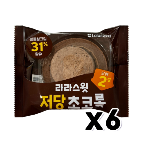 라라스윗 저당초코롤 베이커리빵 80g, 36개