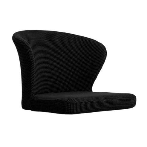 자카드 의자 Slipcover 이동식 홈 Armless 의자 시트 커버, 검은 색, {"수건소재":"폴리에스터"}