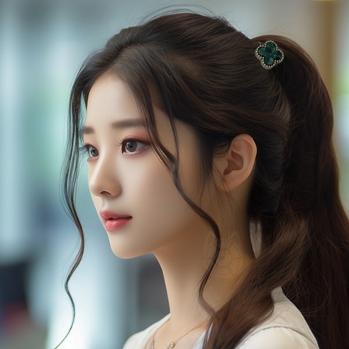 고양이 사랑하는 사람을 위한 행운을 가져다주는 검정머리끈