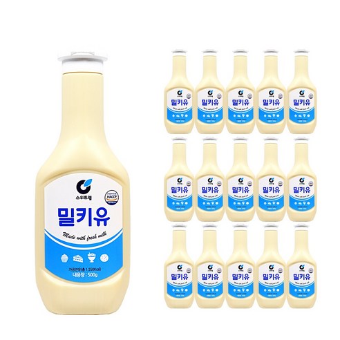 스위트웰 연유 밀키유 500g x15업소용 식자재 식당용 단체 급식용 식재료 대용량, 500g, 15개 - 연유 | 쿠팡