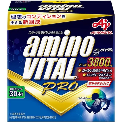 아지노모토 아미노 바이탈 프로 30포 Ajinomoto Amino Vital Pro 30 bottles box, 1개, 132g