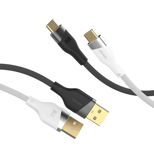 아트뮤 우븐 USB C타입 고속충전 케이블, 1개, 블랙, 50cm