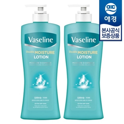 [애경] 바세린 더블 모이스처 로션 450ml x2개, 단일속성, 2개