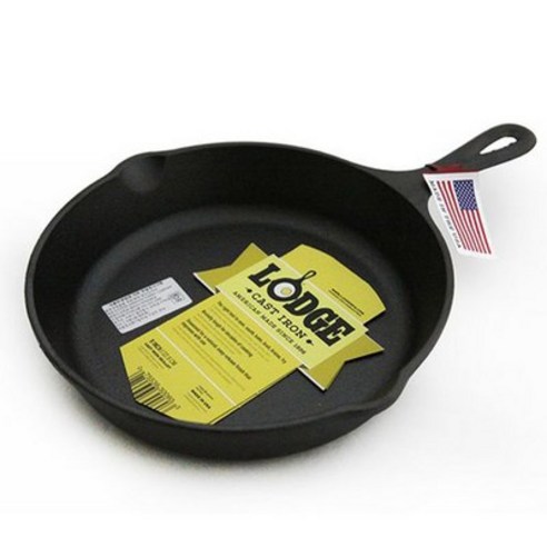 Lodge Cast Iron 스킬렛 프리 시즌드 프라이팬 20.3cm, Black, 1개